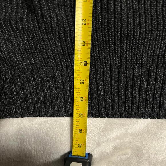 Izod 1/4 Zip Sweater Mens Large Heavyweight Cotton Blend Warm Fall Autumn Winter - Picture 6 of 7